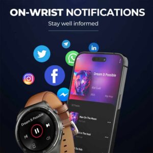 AUKEY SW-2U Alloy Frame Amoled Display Smart Watch