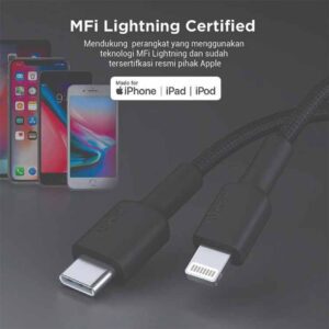 Aukey CB-NCL1 Nylon Braided USB-C To Lightning Cable