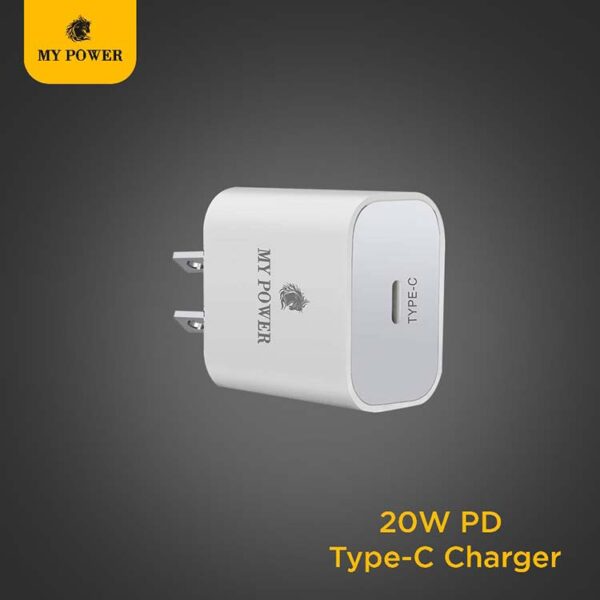 MyPower PD Charger Kit 20W, Indian Pin (Dock + PD Cable)