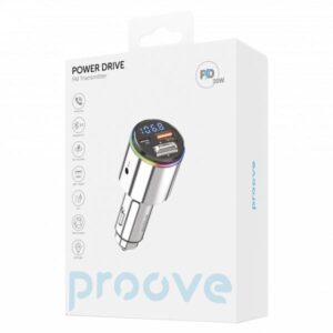 Proove FM Launcher Power Drive 30W (PD+QC3.0) Type-C+USB