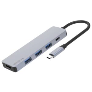 Type-C-HUB Proove Iron Link 5 in 1 (3USB3.0 + Tyce C + HDMI)