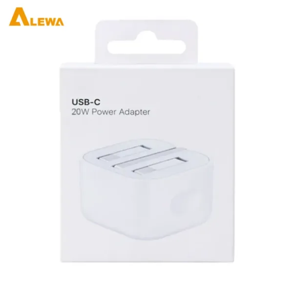 Alewa 3 Pin 20W Type C PD Charger GaN | 79 Grams | 6 Months Replace Warranty