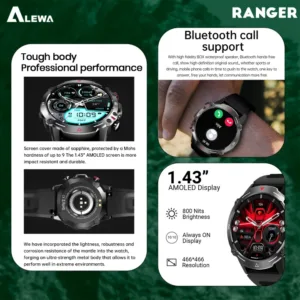 Alewa Ranger Amoled Round Smart Watch