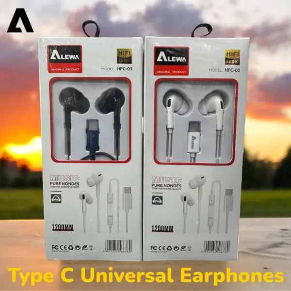 Alewa Type C Earphone for All Type C Devices