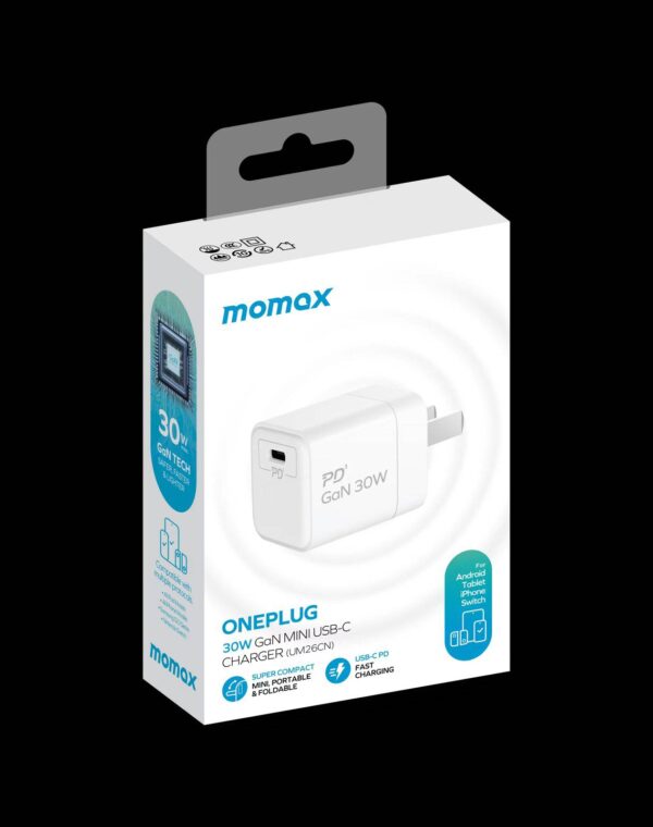 Momax OnePlug 30W Mini USB-C Pd Charger