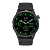 Green Orbit 2.0 AI Smartwatch - Black With Black Silicon