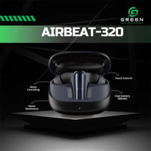 Green Airbeat 320 Dual Mic ENC Earbuds