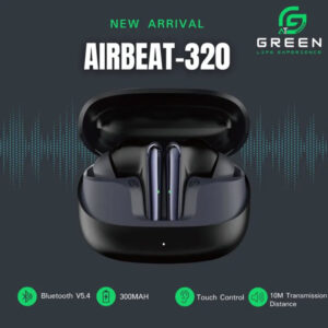 Green Airbeat 320 Dual Mic ENC Earbuds