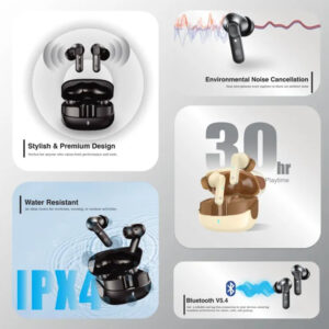 Green Airbeat-520 Dual Mic ENC Earbuds