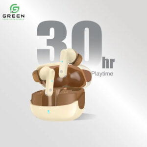 Green Airbeat-520 Dual Mic ENC Earbuds