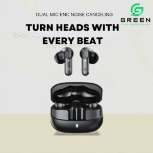 Green Airbeat-520 Dual Mic ENC Earbuds