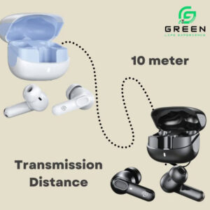 Green Airbeat-520 Dual Mic ENC Earbuds