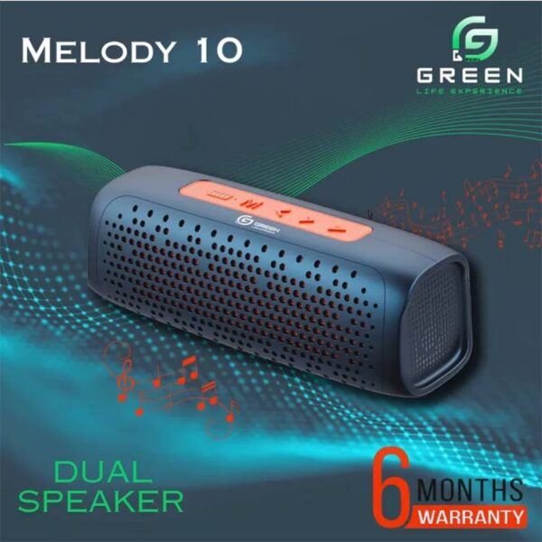 Green Melody-10 Wireless Bluetooth Speaker