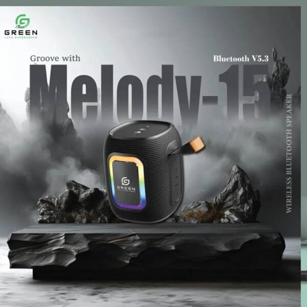 Green Melody-15 Portable Bluetooth Speaker