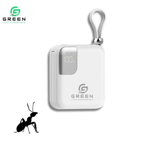 Green Mini Thunder Small Size Power Bank 10000 mAh