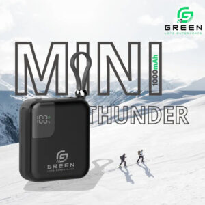 Green Mini Thunder Small Size Power Bank 10000 mAh