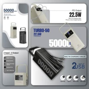 Green Turbo-50 Powerbank 50000 mAh