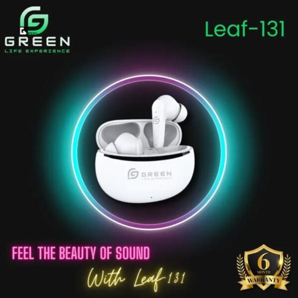 Green Leaf-131 Wireless Bluetooth Earbuds