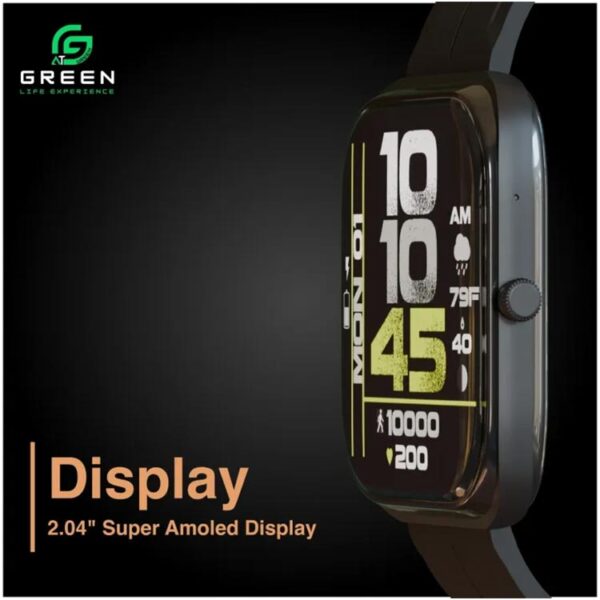 Green Vision Fit Metallic SmartWatch