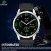 Green Orbit 2.0 AI Smartwatch - Silver With Black Silicon