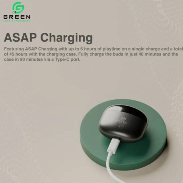 Green Buds Pro ANC (UP to 30 dB) Earbuds
