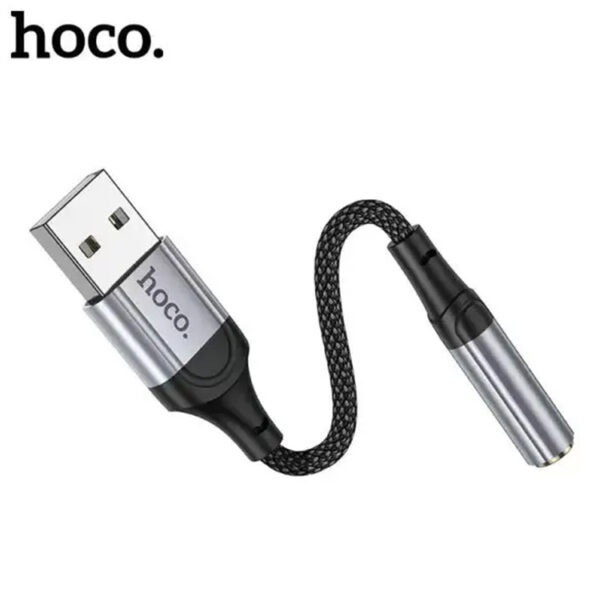 HoCo Ls36 USB TO Aux 3.5mm Female Short Cable 12 Cm External Sound Card