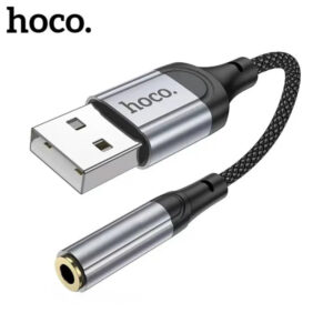 HoCo Ls36 USB TO Aux 3.5mm Female Short Cable 12 Cm External Sound Card