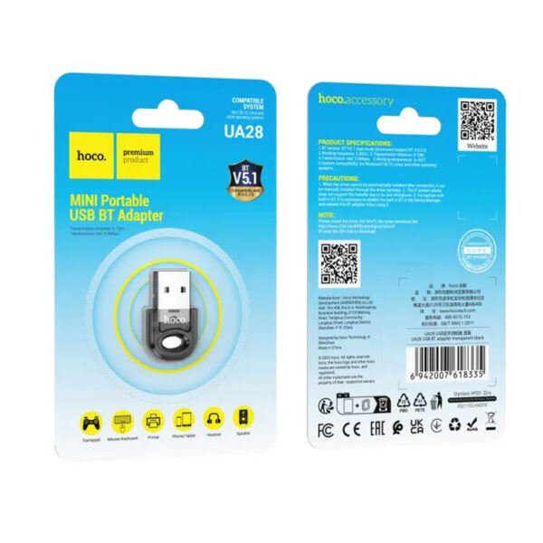 Hoco UA28 Mini Portable Bluetooth Receiver