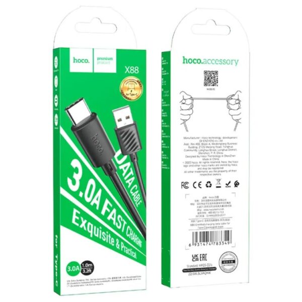 Hoco X88 Gratified Charging Data Cable For Type-C