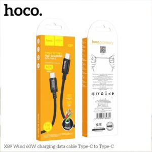 Hoco X89 Wind Data Charging Cable 60W Type-C to Type-C