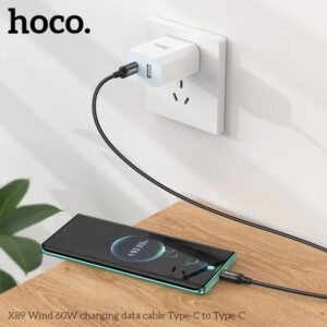 Hoco X89 Wind Data Charging Cable 60W Type-C to Type-C