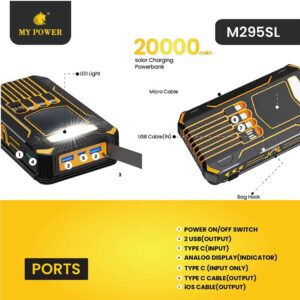 Mypower M295SL Solar Powerbank