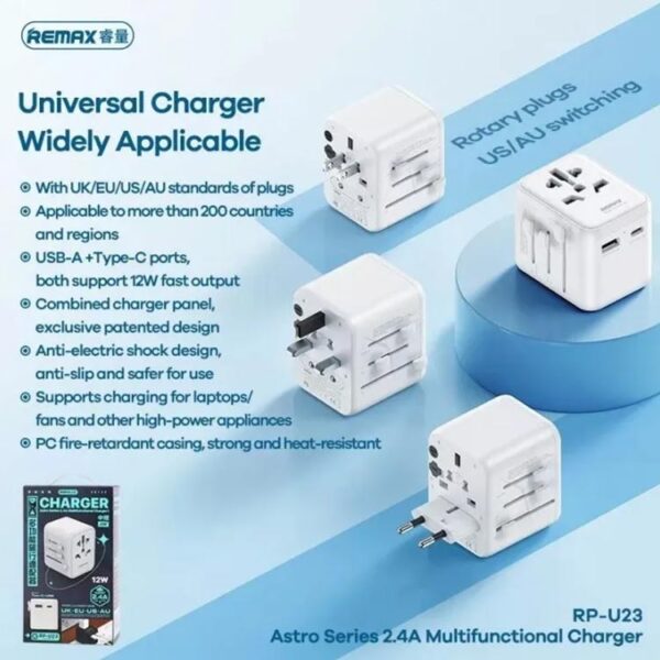 Remax RP-U23 Astro Series Universal Travel Charger