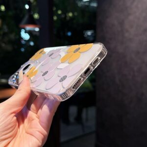 Flower Floral Magnetic Phone Case for iPhone, Compatible with MagSafe