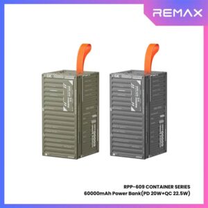 REMAX RPP-609 Container Series 60000mAh PD+QC Fast Charging Power Bank(PD 20W+QC 22.5W)