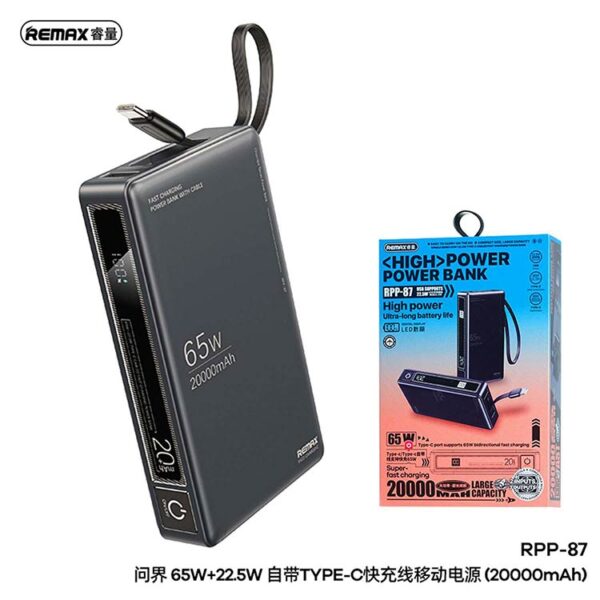 Remax RPP 87 Wingle Series 20000 mAh Power Bank