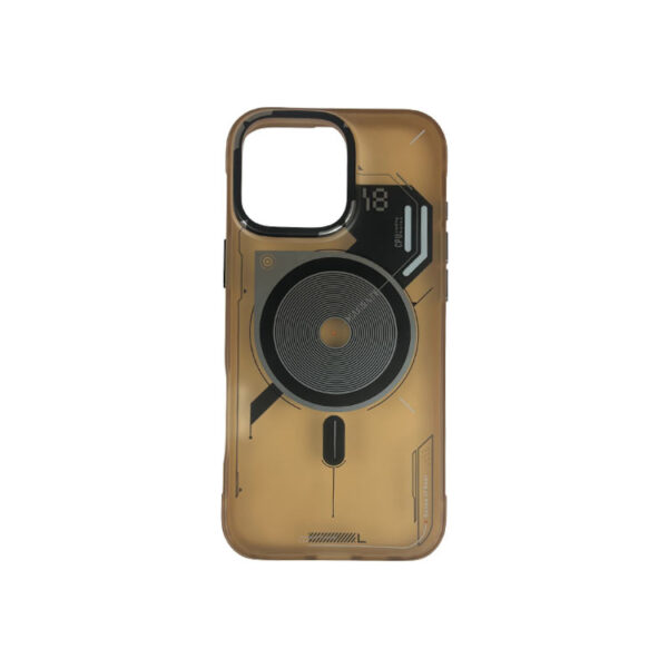 For iPhone 16 Series Aluminum Circuit Design Frosted Case