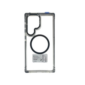 Samsung S25 Ultra Transparent TPU Magsafe Case with Kick Stand Lens Protector
