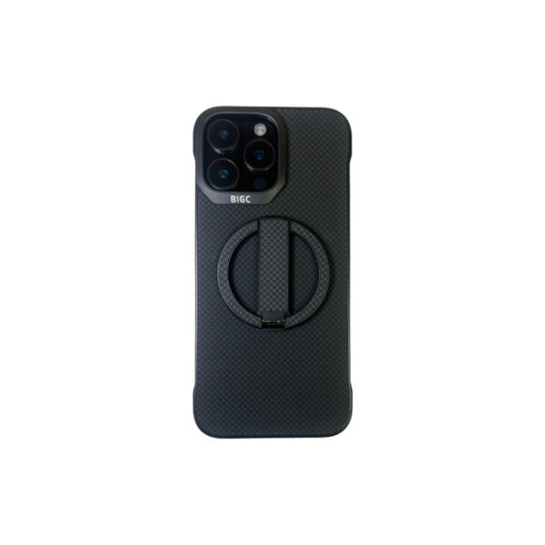 For iPhone 16 Pro Max New Asthetic Carbon Fiber Case With Magsafe and Detachable Kickstand