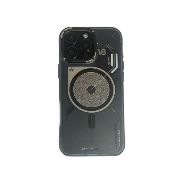 For iPhone 14 Series Aluminum Circuit Design Frosted Case
