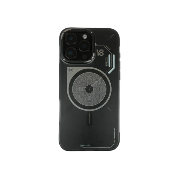 For iPhone 14 Series Aluminum Circuit Design Frosted Case