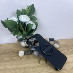 For iPhone 15 Pro Max New Asthetic Carbon Fiber Case With Magsafe and Detachable Kickstand