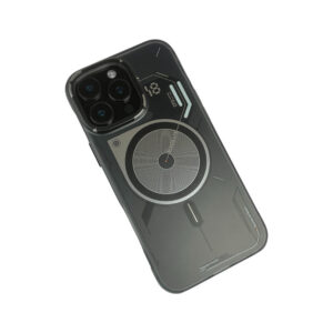 For iPhone 15 Series Aluminum Circuit Design Frosted Case