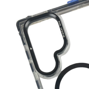 Samsung S25 Ultra Transparent TPU Magsafe Case with Kick Stand Lens Protector