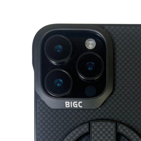 For iPhone 16 Pro Max New Asthetic Carbon Fiber Case With Magsafe and Detachable Kickstand