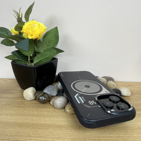 For iPhone 14 Series Aluminum Circuit Design Frosted Case