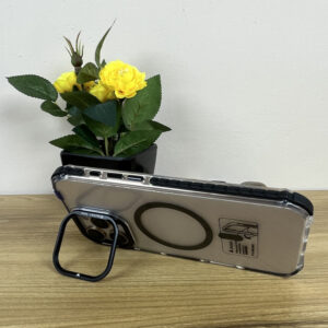 Samsung S25 Ultra Transparent TPU Magsafe Case with Kick Stand Lens Protector