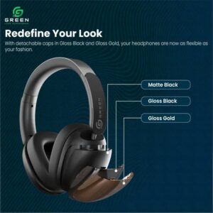 Green Symphony Hybrid ANC Headphones