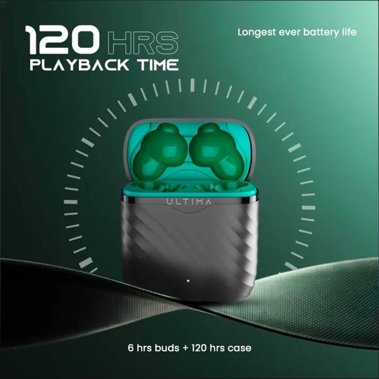 Ultima Atom 192 Pro truly wireless earbuds with Bluetooth 5.4 and ENX audio technology in Nepal