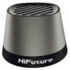 HiFuture MEGA S MagSafe Wireless Bluetooth Speaker with Phone Holder & Wireless Charging - Silver